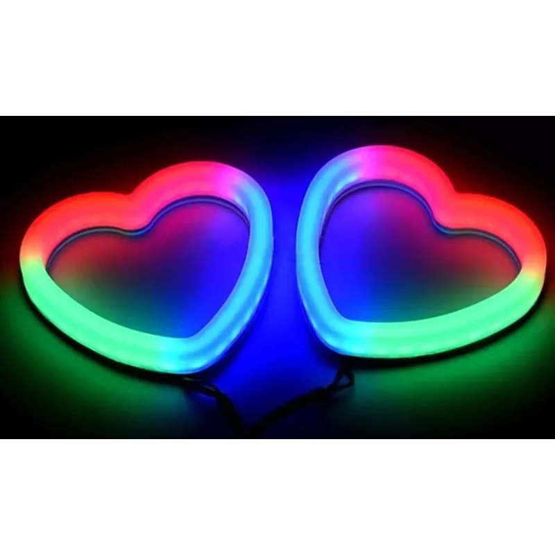 چراغ سوریکاوا RGB نئونی حساس به صدا با ورودی USB دارای اپ طرح Heart