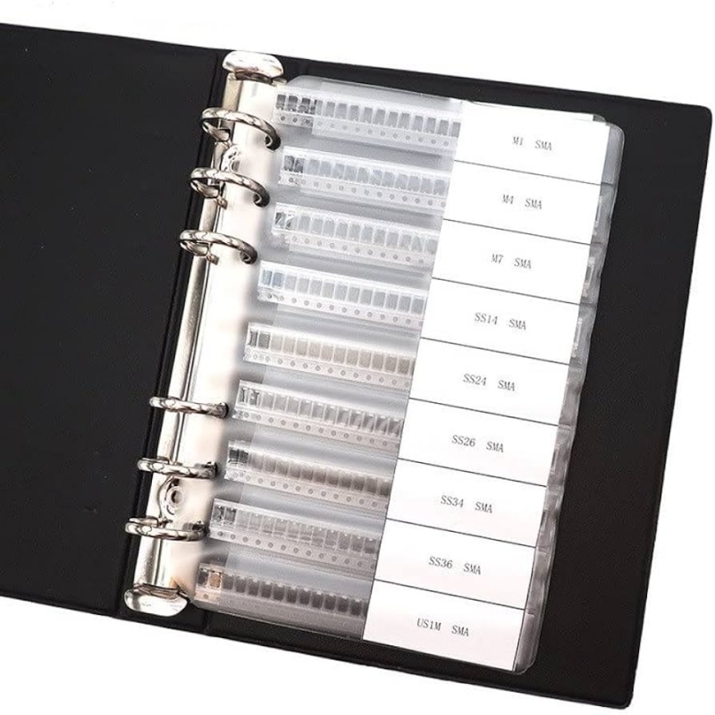 دفترچه قطعات SMD مخصوص رول های 16 میلی متری