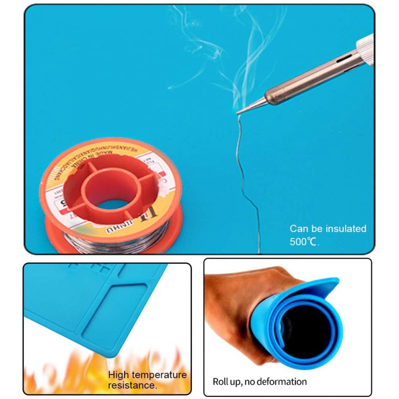 پد سیلیکونی تعمیر موبایل TE-509 سایز 300x200mm پد سیلیکونی تعمیر موبایل TE-509 سایز 300x200mm