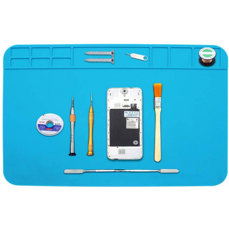 پد سیلیکونی تعمیر موبایل TE-509 سایز 300x200mm پد سیلیکونی تعمیر موبایل TE-509 سایز 300x200mm