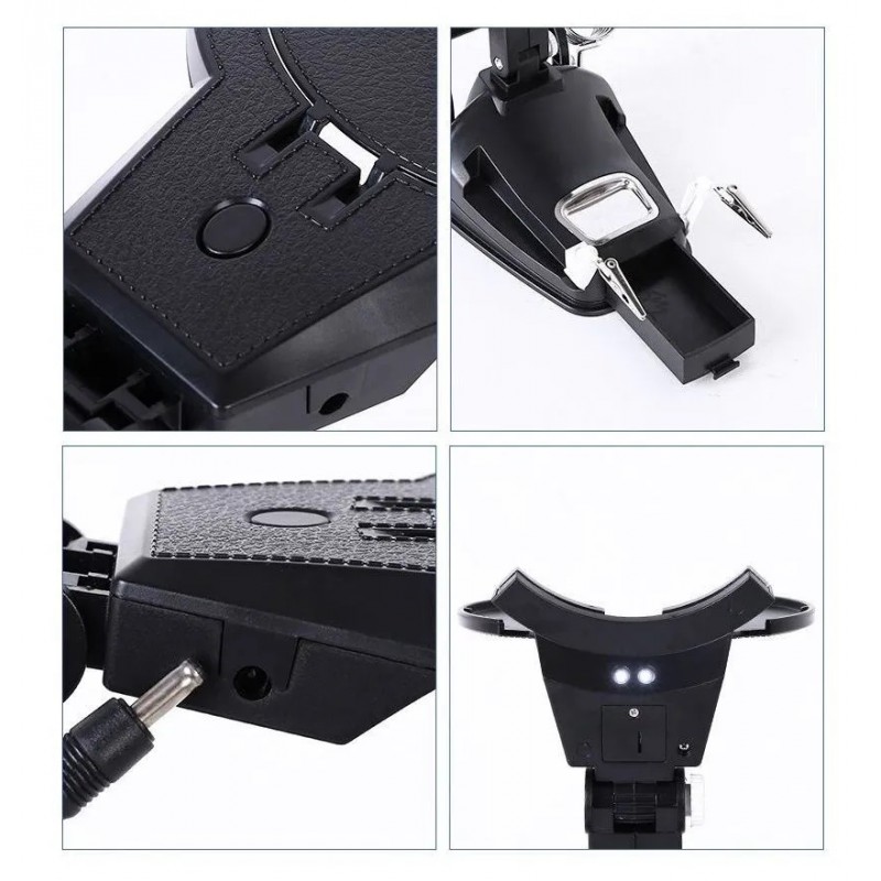 گیره مونتاژ ذره بین دار به همراه پایه هویه و نگهدارنده سیم لحیم مدل TH-7027 گیره مونتاژ ذره بین دار به همراه پایه هویه و نگهدارنده سیم لحیم مدل TH-7027