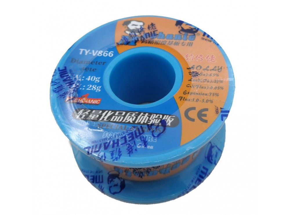سیم لحیم 0.5mm 40gr مارک Mechanic مدل TY-V866
