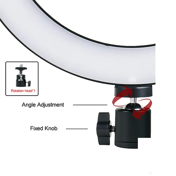 رینگ لایت 13 اینچ پی نت مدل LJJ-33 RGB به همراه سه پایه