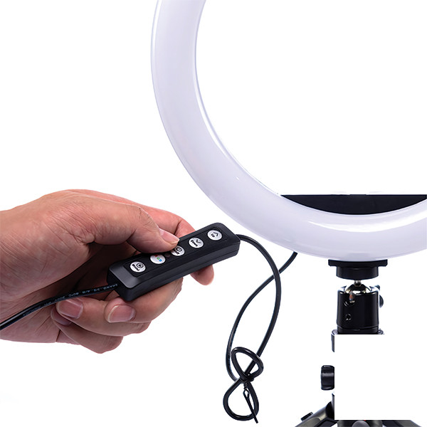 رینگ لایت 13 اینچ پی نت مدل LJJ-33 RGB به همراه سه پایه