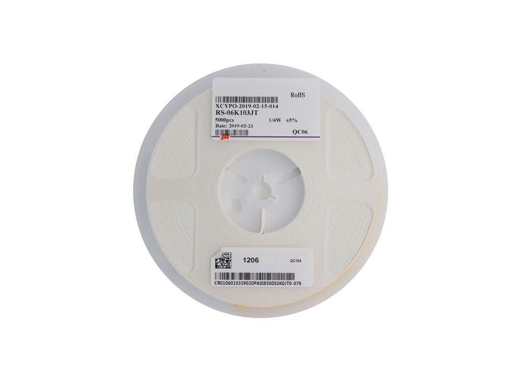 مقاومت 15 اهم پکیج SMD 1206 رول 5000 عددی