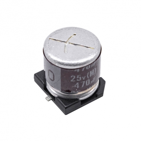 مجموعه 17 عددی خازن SMD الکترولیت 470uF / 25V سایز 10x10.5 مارک ELNA