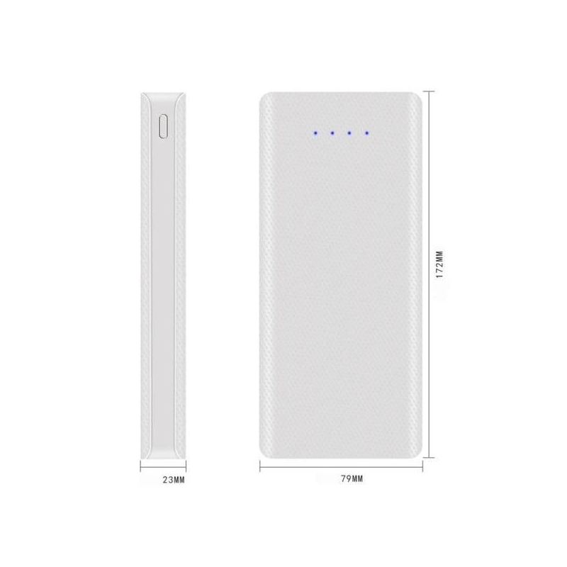 کیس پاوربانک 20000mAh با ورودی Type-C و micro USB و دو خروجی USB مدل W8