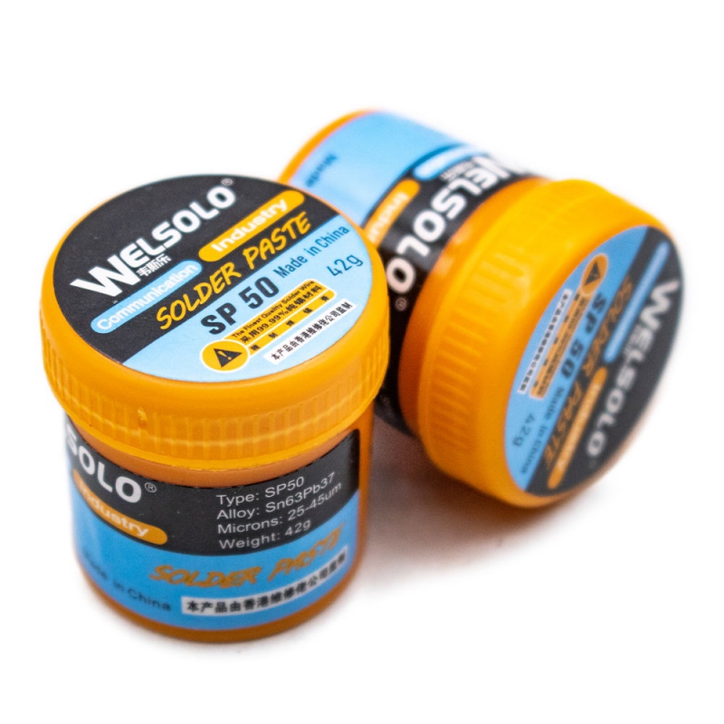 خمیر قلع 42 گرمی مارک WELSOLO مدل SP50 خمیر قلع 42 گرمی مارک WELSOLO مدل SP50