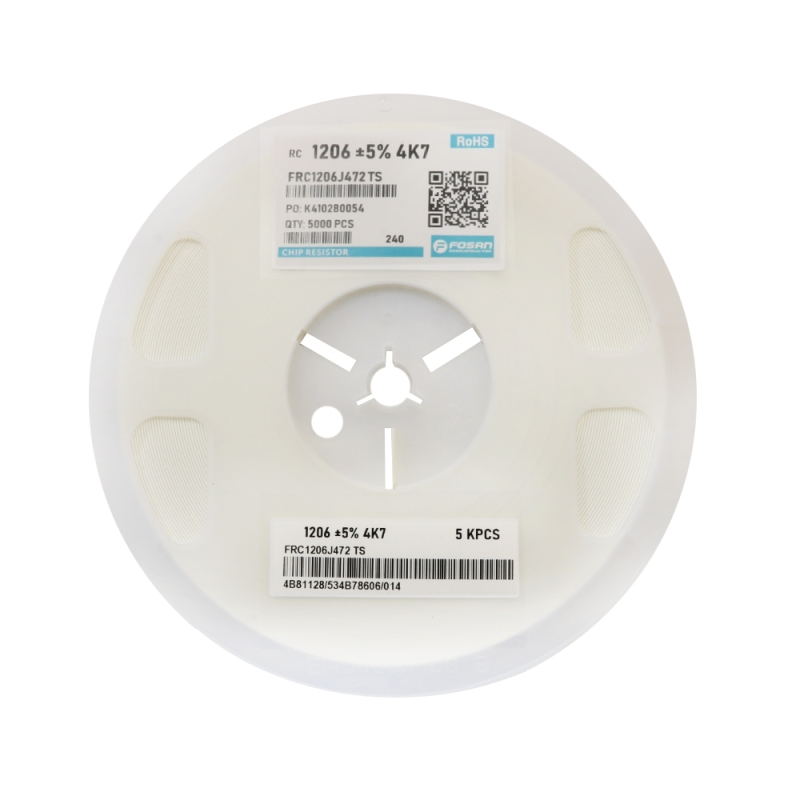 مقاومت 4.7K اهم پکیج SMD 1206 رول 5000 عددی