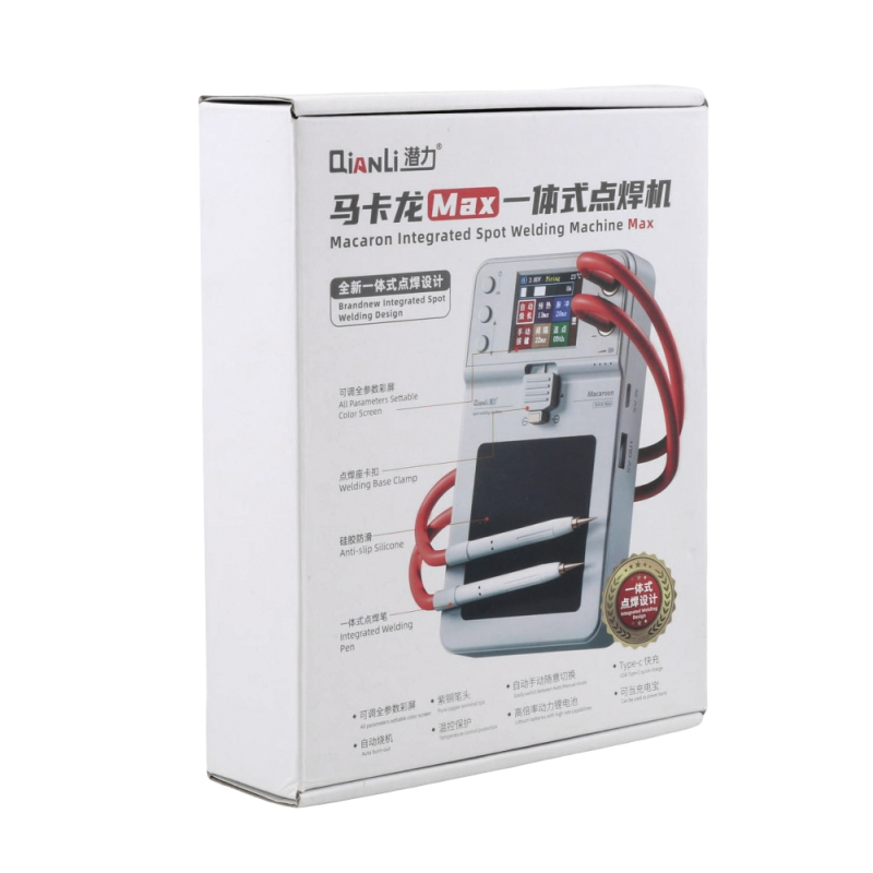 دستگاه جوش نقطه زن باتری قابل حمل QianLi Macaron نسل سوم (3Gen) دارای نمایشگر رنگی