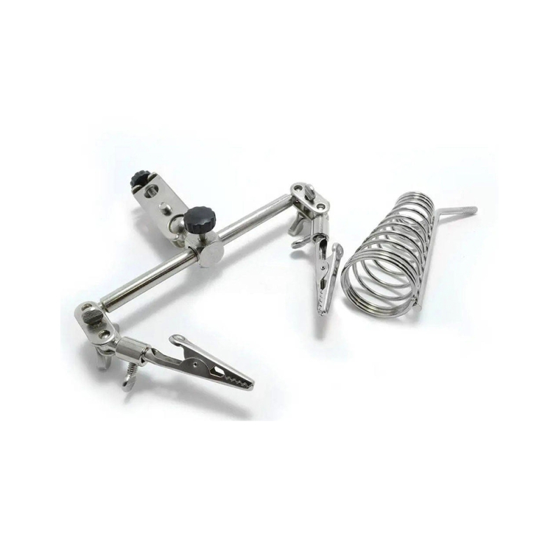 گیره مونتاژ ذره بین دار به همراه پایه هویه مدل SI105