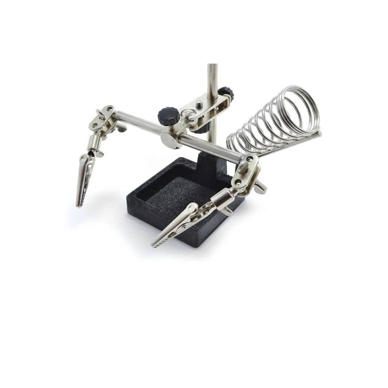 گیره مونتاژ ذره بین دار به همراه پایه هویه مدل SI105