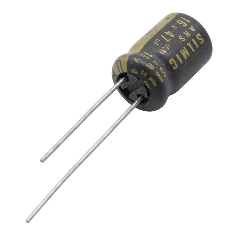 مجموعه 15 عددی خازن الکترولیتی 47uF / 16V ژاپنی مارک ELNA سری SILMIC مجموعه 15 عددی خازن الکترولیتی 47uF / 16V ژاپنی مارک ELNA سری SILMIC