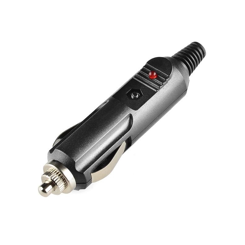 مجموعه 4 عددی فیش فندکی نری سر کابلی چراغدار 12V/24V بدنه ABS