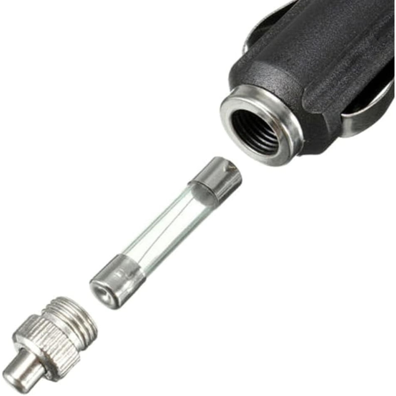 مجموعه 4 عددی فیش فندکی نری سر کابلی چراغدار 12V/24V بدنه ABS